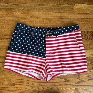 Chubbies Women’s Shorts | Medium | “The Miss Mericas” | Red, White and Blue